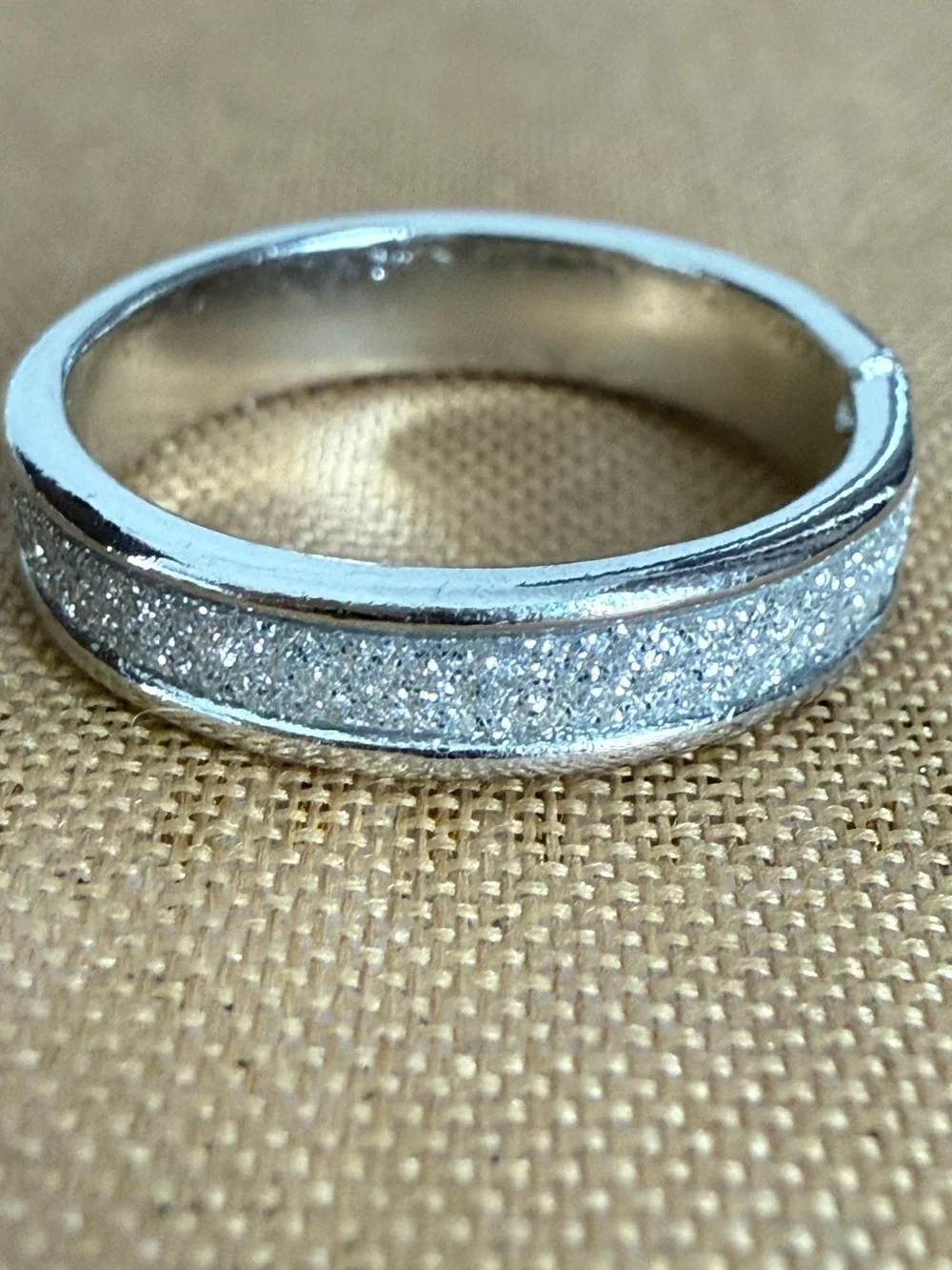 Classic Silver Pavé Band Ring - Silver